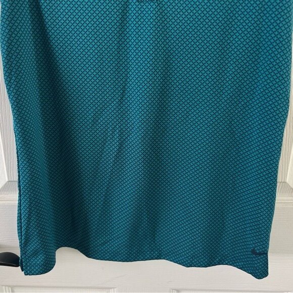 Nike Dri-Fit Golf Tennis Polo Collared Tank Top Teal Geometric Sz Med - Picture 4 of 14